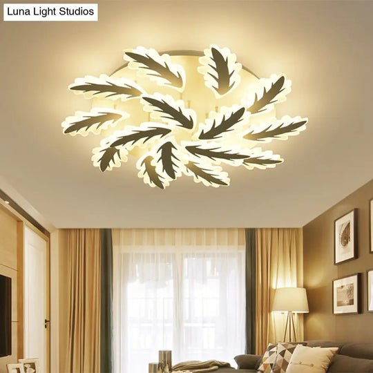 Windmill Acrylic Ceiling Light With 6/8/12 Brights In Warm White And Natural For Cozy Living Spaces