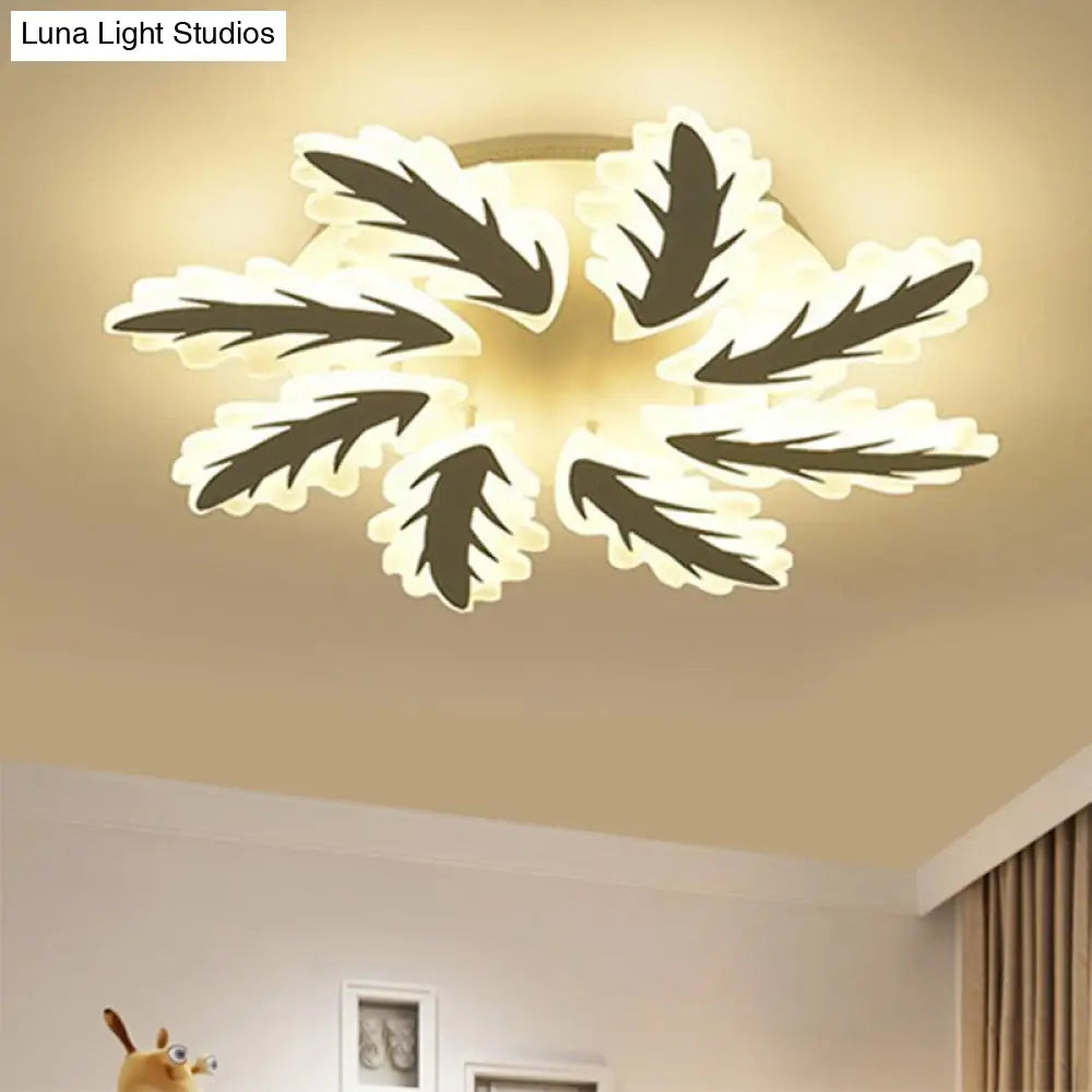 Windmill Acrylic Ceiling Light With 6/8/12 Brights In Warm White And Natural For Cozy Living Spaces