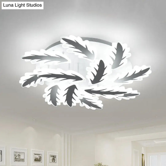 Windmill Acrylic Ceiling Light With 6/8/12 Brights In Warm White And Natural For Cozy Living Spaces