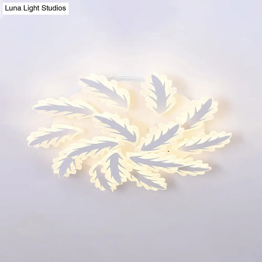 Windmill Acrylic Ceiling Light With 6/8/12 Brights In Warm White And Natural For Cozy Living Spaces