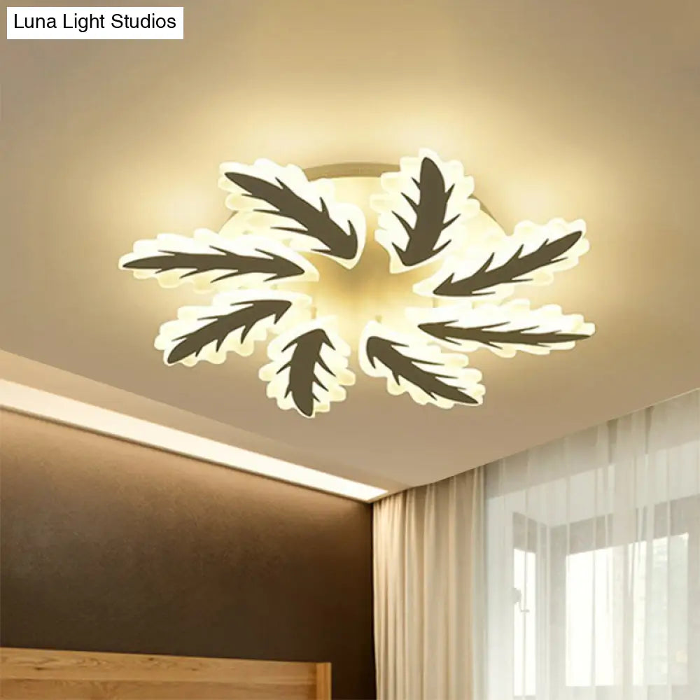 Windmill Acrylic Ceiling Light With 6/8/12 Brights In Warm White And Natural For Cozy Living Spaces