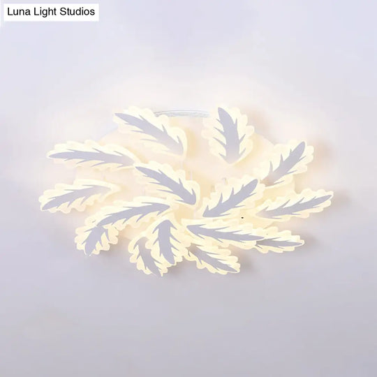 Windmill Acrylic Ceiling Light With 6/8/12 Brights In Warm White And Natural For Cozy Living Spaces