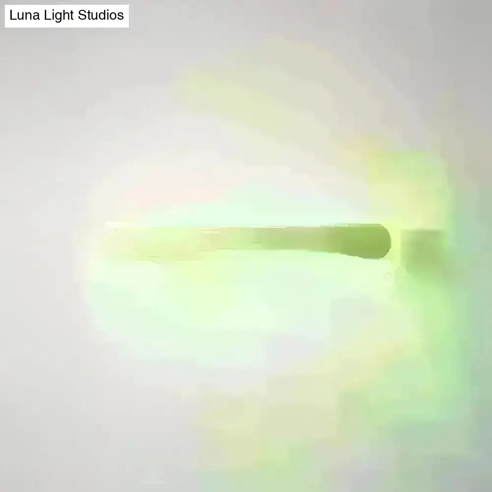 Wooden Led Vanity Light Fixtures With Modern Design And Acrylic Shade