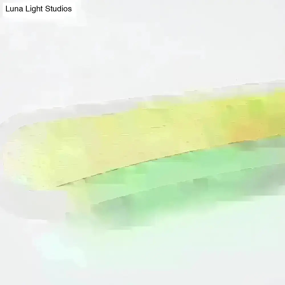 Wooden Led Vanity Light Fixtures With Modern Design And Acrylic Shade