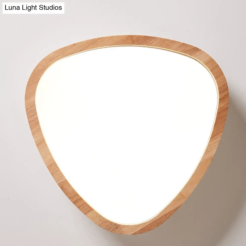 Wooden Teardrop Led Ceiling Light For Boys Bedroom